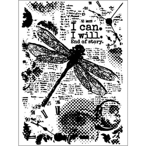 Dragonfly DIY Silicone Clear Stamp Cling Seal Scrapbook Embossing Album Decor