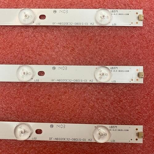 3 PCS/set 8LED LED backlight strip for M320X13-E4-H (G3) LED32B16 RF-AB320E32-0801S-01 LED32TC2300E TK97K4000000 TJ100K4000000