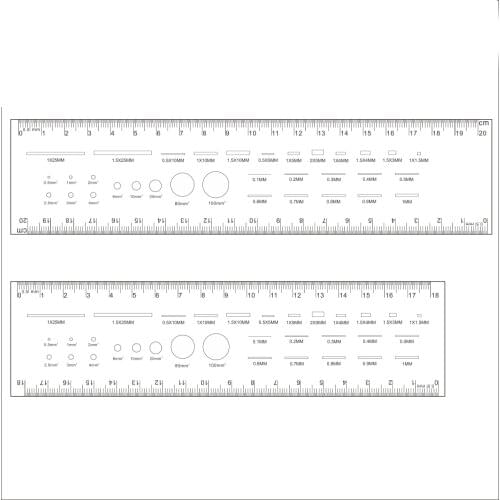 Gauge Point Gauge Transparent Film Stain Card Comparison Card Stain Crack Contrast PET contrast ruler
