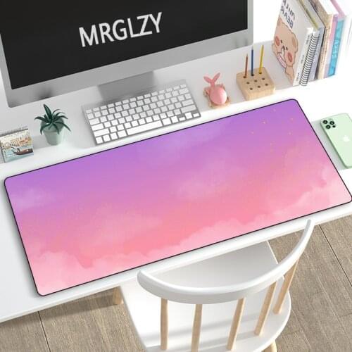 400X900MM Cute Girly Heart Mouse Pad Comtuper Pink DeskMat XXL Large Mousepad Gaming Accessoroes Laptop Gamer Keyboard MausMat