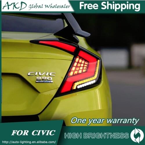 Tail Lamp For Car Honda Civic G10 X 2017-2019 Tail Lights Led Fog Lights DRL Daytime Running Lights Tuning Car Accessories