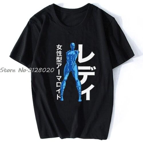 Lady Armaroid T Shirt Men Short Sleeve Space Adventure Cobra Tshirt Anime Manga T-Shirt Cotton Tee Casual Harajuku Gift