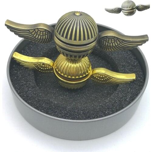 EDC Golden Hand Spinner Metal Cupid Fingertip Gyro Angel Wing Finger Rotary Spiner Kinetic Toys Gift Adult