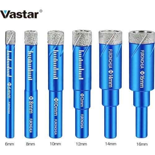 1PC 5MM 6MM 8MM 10MM 12MM 14MM 16MM Brazed Dry Drill Multifunction Marble Vitrified Brick Granite Glass Eye Dryer Open Hole