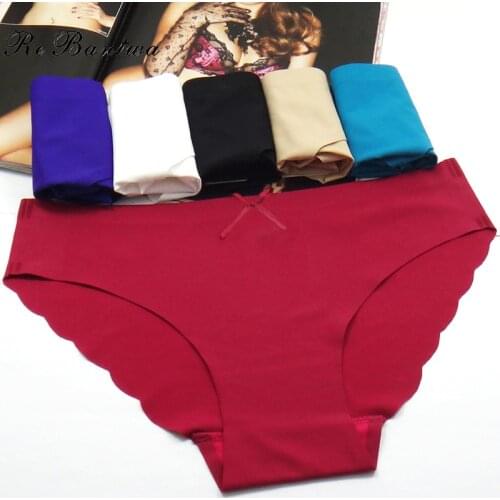 Free shipping 10pcs High Quality Women Seamless Panties Solid Ultra-thin Panties Underwear Womens Sexy low-Rise Ruffles Briefs