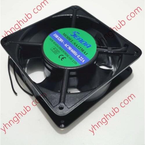 SEADA SA1238A1 Server Cooling Fan AC120V 0.22A 120x120x38mm 2-wire