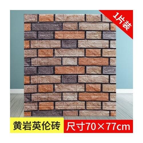 3D Wall Sticker Retro Imitation Brick Bedroom Decor Waterproof Self-adhesive Wallpaper For Living Room Kitchen TV Backdrop Deco