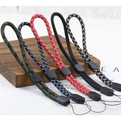 50pcs/lot Strong Fabric Hand Wrist Lanyard Strap String for USB Flash Drives Keys Keychains ID Name Tag Badge Mixed Color