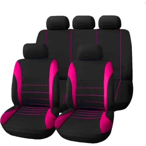 9pcs Universal Car Seat Covers Interior Accessories Seat Cover for Lada Volkswagen Red Blue Gray Yellow Green Car Seat Protector