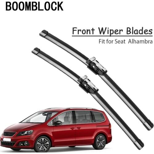 BOOMBLOCK 2PCS High Quality Front Windshield Wiper Blades For 1995-2018 Seat Alhambra MK1 MK2 MK3 Accessories