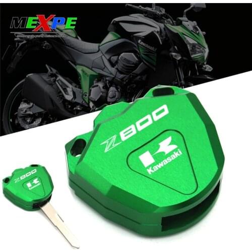 Suitable for Kawasaki motorcycle Z800 CNC aluminum alloy key shell key chain car key decoration accessories z800 2013 2014 2015