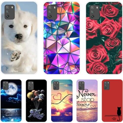Case For Xiaomi Poco M3 Silicone 6.53 inch Soft TPU Phone Cover For Xiaomi Poco M3 Case Geometric Monkey Protective Case Bumper