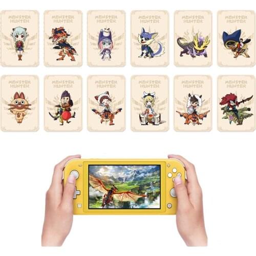 For Nintendo Switch Monster Hunter Rise amxxbo Card Resent Tiger Dragon Ailu Cat NS Game Reward Card NFC cards NTAG215