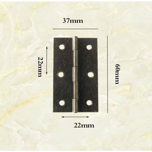 JD 2.5 Inch 6 Hole Hinge 60*37mm Antique Hinge Wooden Box Gift Box Hinge Flat Hinge Packaging Gadget