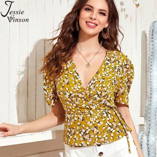 JESSIE VINSON Wrap Blouses