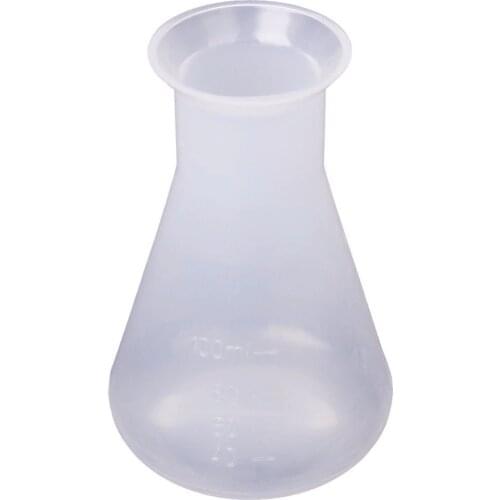 Erlenmeyer flask for Chemistry Laboratory Plastic Transparent - 100ml