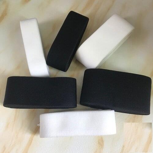 2cm 2.5cm 4cm elastic band with plush sides nylon elastic webbing DIY underwear bra accessories solid white black 10meters/lot