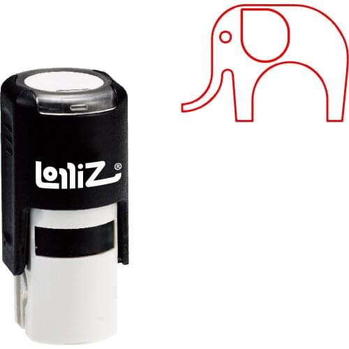 LolliZ Biomorphic Animal Symbol Series Design #99 Self-Inking Rubber Stamp