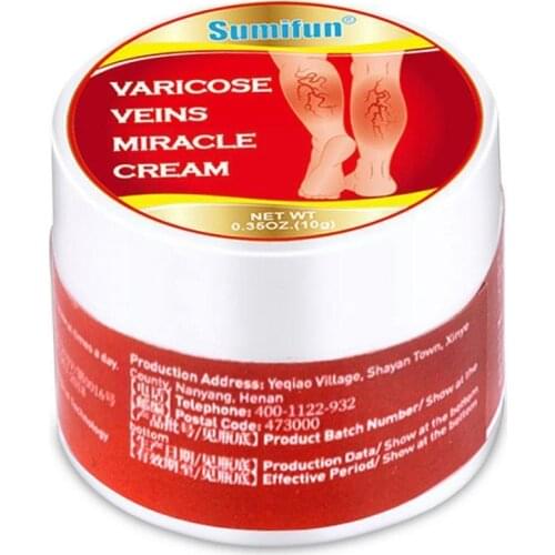 10g Varicose Vein Treatment Ointment Thigh Spider Removal Swelling Phlebitis Anti Relief Vasculitis Plaster Cream Pain Y9E6