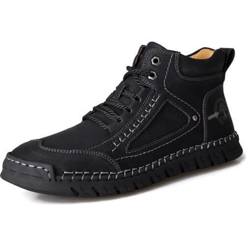 Men Vintage Ankle Boots Comfortable Casual Boot Men Fashion Casual Boots Male Shoes Outdoor Comfortable Sneakers Men Warm Boots