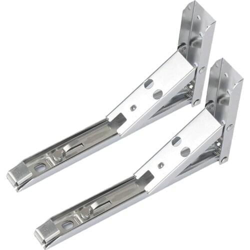 Stainless Steel Triangle Spring Folding Shelf Bracket Wall Mounted Triangle Shelf Bracket For Table Work Space SavingDIY Bracket