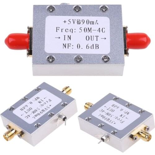 RF Amplifier Low Noise Amplifier Ham Radio Module LNA 50M-4GHz NF=0.6dB RF FM HF VHF / UHF Ham Radio -110dBm