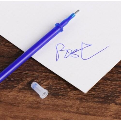 W3JD 10Pcs/Set 0.5mm Erasable Gel Ink Pen Refills Writing Study Office Supplies