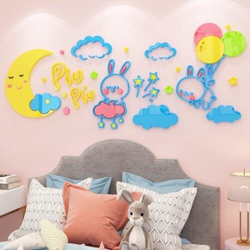 WS53 Childrens room decoration cartoon wall stickers baby room decoration wall stickers kindergarten wall stickers