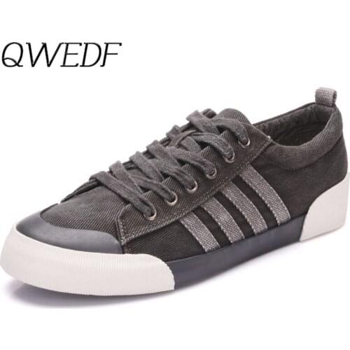 Zapatillas Hombre 2019 New Fashion Solid Color Men Vulcanized Shoes Comfortable Lace-up Casual Shoes Mens Shoes N1-94