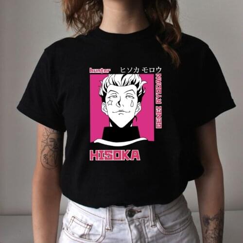 Hunter X Hunter T Shirt women Kawaii Cartoon Killua Hisoka Graphic Tees Japanese Anime Harajuku T-shirt Unisex Tops Tshirt
