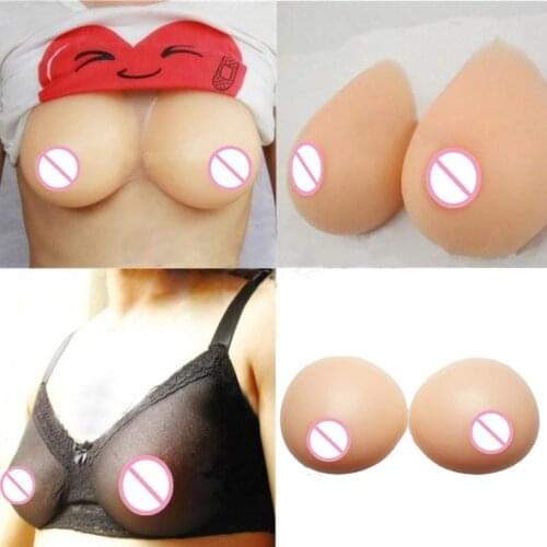 1pair C CUP (800g) False breast Artificial Breasts Silicone Breast Forms Fake boobs realistic silicone breast forms 2016 Hot
