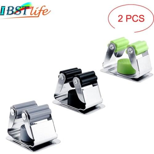 2PCS/Lot Stainless Steel Fishing Rod Clips Club Positioning Clamps Holder Fixing Rack Wall Mount Rod Collection Rack Storage