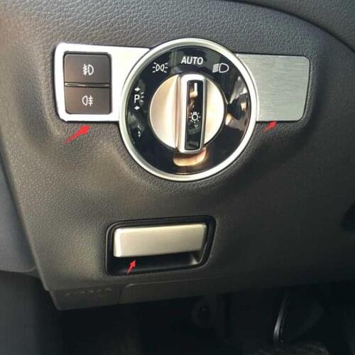 For Mercedes benz ML GLE W166 GL X166 GLS GLA CLA Car Styling Headlight Adjustment Cover Electronic Handbreak Button Switch 3pcs