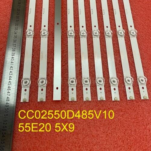9pcs/set LED backlight strip for BAIRD T550HVN05.1 QT55I90IDLEDNC TI5511DLEDDS CC02550D485V10 55E20 5X9 5S1P