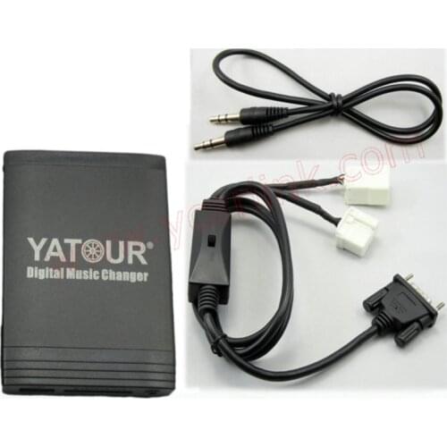 Yatour Car Digital Music Changer USB MP3 AUX adapter for 2.4 White 6+8pin Honda Acuracar with CD Changer Switch Hon2Y
