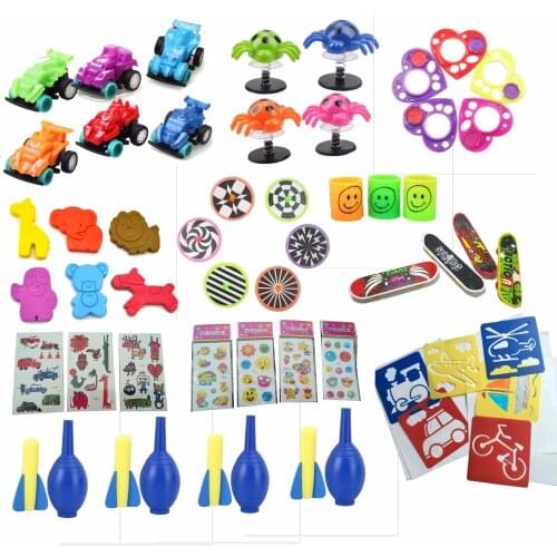 Freeship 50pc kids DAILY theme toys assortment for boy party bag pinata fillers party favor give a way kids toy assortments boys