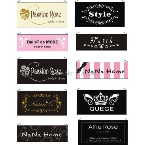 Free Shipping Customized garment woven labels/clothing embroidered tag/brand/dress labels 1000 pcs a lot