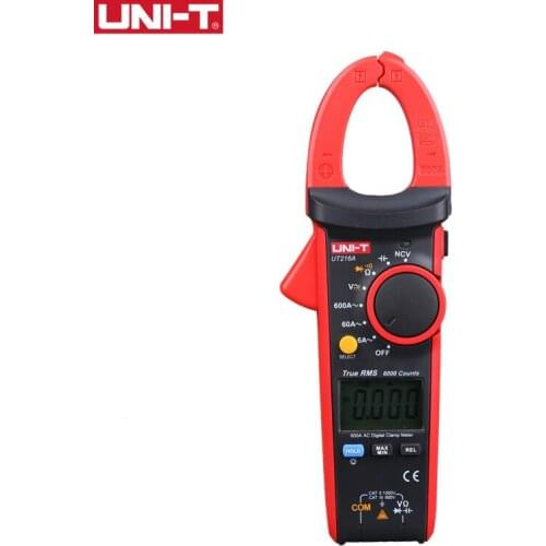 UNI-T Digital Clamp Meter Auto Range 6000 Counts DC AC Current Voltage NCV 600A 1000V Capacitance Tester UT216A UT216B UT216C