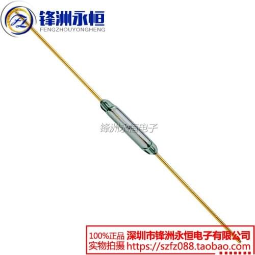 5PCS/LOT Reed Switch 1.8*10mm Magnetic Control Switch Green Glass Reed Switches Glass Normally Open Contact For Sensors