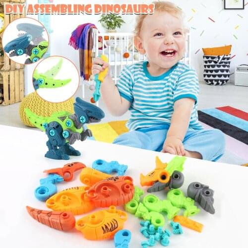 Hot Sale Dinosaur Toys DIY Disassembly And Assembly Of Dinosaur Boxed Assembling Science and Education juguetes para niños W