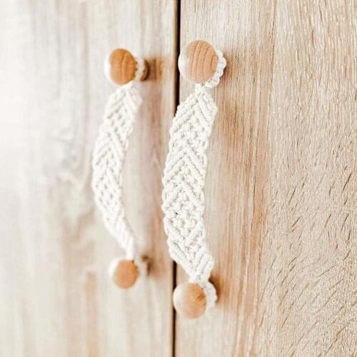Cotton Doorstop Rope Door Handles Stopper Rope Door Wall Protector Door Slamming Shut Stops Home Door Hardware Accessories