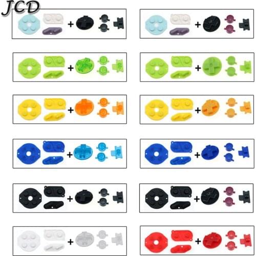 JCD For Gameboy Classic GB Silicone Rubber Pad Conductive Button For GB Power On Off Button AB Buttons D Pads
