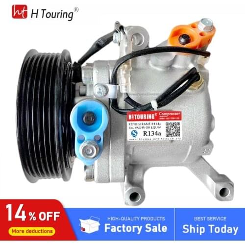 SV07C A/C Compressor for Toyota PASSO 1.0 1.3 for Daihatsu Terios JUSTY 2007- 6PK 447260-5820 447280-3150 88320B1020 4472605820