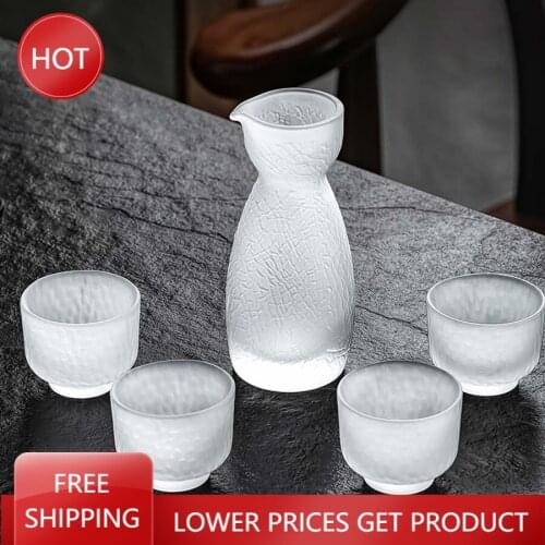 Mini Personalised Glass Hip Flask Gift Box Shot Japanese Utensils Sake Set Carafe Whisky Copo Stanley Alcohol Accessories AA50JT