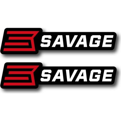 Customizable 2X SAVAGE DECAL STICKER USA WINDOW CAR FIREARM GUN WEAPON SHOOTING HUNTING CAR PVC STICKER 13*13cm