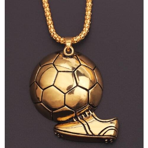 Charm Football Soccer Boots Shoes Basketball Pendant Necklace Sporty Style Association Jewelry New Fashion Necklace