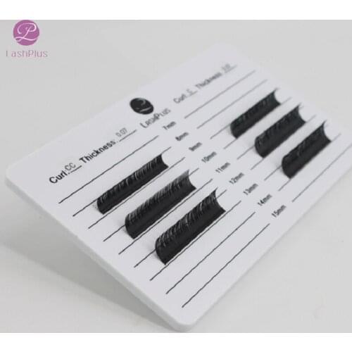 Collection Acrylic False Eyelashes Stand Pad Pallet Lashes Holder with Tick Mark Fake Lashes Extension Essential Tool