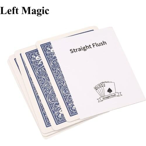 Straight Flush Magic Tricks Card Close Up Magic Magic Fun Mentalism Illusion Gimmicks Props Accessories
