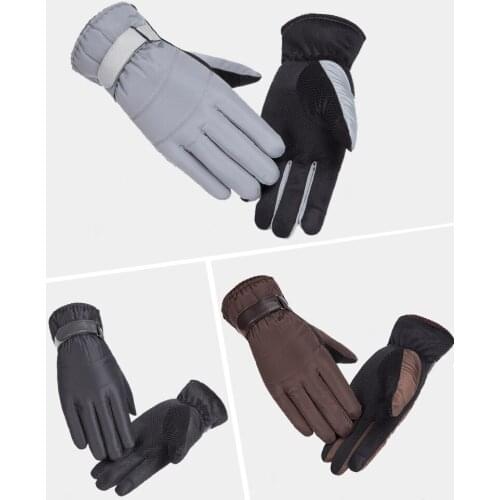Adjustable Touch Screen Outdoor Sports Ski Gloves Riding Gloves Motorcycle Glove Mens Waterproof Winter Warm Gloves Men