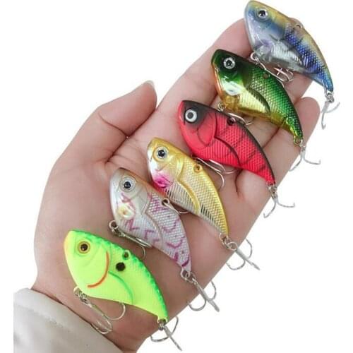 6pc Vib Fishing Lure Sinking Weights 14.9g/5.3cm Bass Fishing Trout Lure Pesca Saltwater Lures Isca Artificial Lipless Crankbait